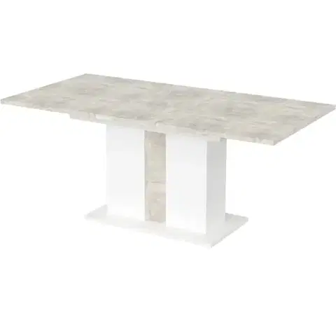 Jedálenské stoly Rozkladací stôl Grays 134/174x90 cm betón/biela
