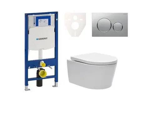 Záchody Cenově zvýhodněný závěsný WC set Geberit do lehkých stěn / předstěnová montáž + WC SAT Brevis SIKOGES3W42 SIKOGES3W42