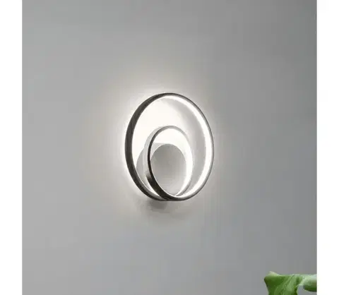 Svietidlá Ideal Lux - LED Stmievateľné nástenné svietidlo OZ LED/28W/230V CRI 90 čierna 304496