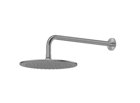 Sprchy a sprchové panely Hlavová sprcha SAT Aurum vrátane sprchového ramena brúsený gun metal SATBSHSBGMSET SATBSHSBGMSET