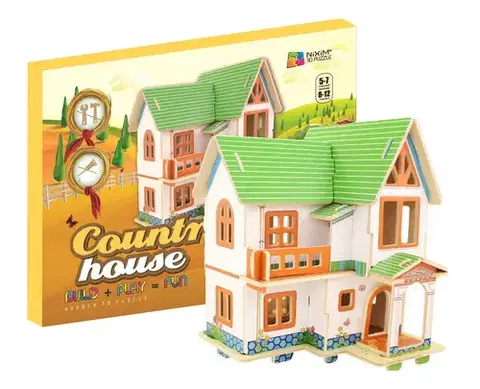 3D puzzle 3D Creative Drevené 3D puzzle Dom na vidieku