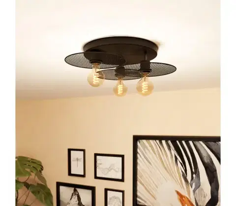 Svietidlá Eglo 43728 - Stropné svietidlo IKESTON 3xE27/40W/230V 43728