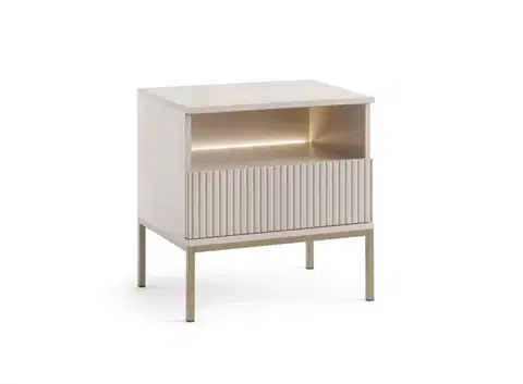 Nočné stolíky ArtPS Nočný stolík INTENSO S54 | cashmere