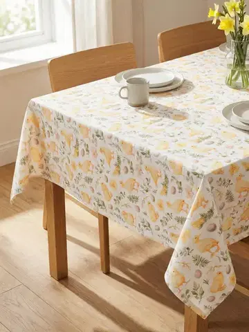 Obrusy MKLozkoviny.sk Veľkonočný hranatý obrus 80 x 80 cm - Jarné liahnutie