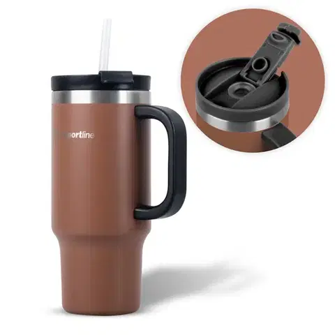 Termosky a termohrnčeky Termohrnček inSPORTline Natticino 470 ml kávová