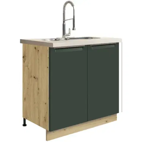 Kuchynské skrinky stojace Skrinka do kuchyne Glamour12d Green