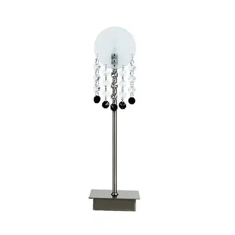 Stolové lampy Stolová lampa Luxor z matného niklového skla
