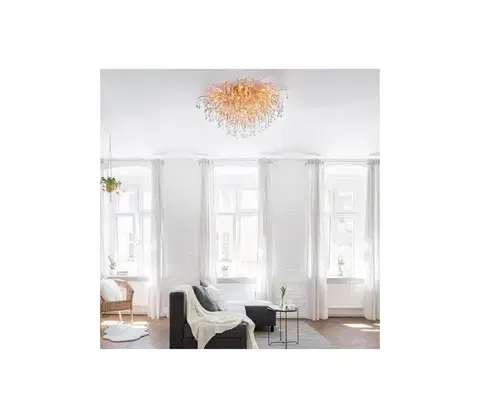 Svietidlá Paul Neuhaus 8092-11 - Prisadený luster ICICLE 14xG9/40W/230V pr. 100 cm mosadz 8092-11