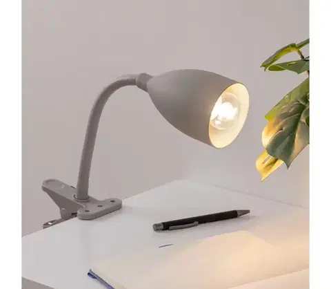 Lampy Atmosphera - Lampa s klipom SILY 1xE14/7W/230V šedá 116178B