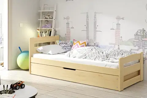 Postele BMS Detská posteľ ERNI | 90 x 200 cm Farba: Borovica