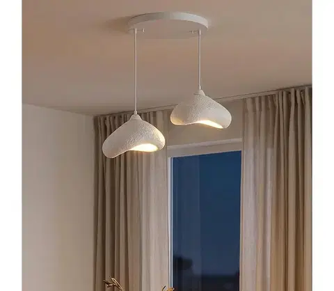 Svietidlá BRILAGI - Luster na lanku WABI SABI 2xE27/40W/230V pr. 45 cm biela 739SBR1122