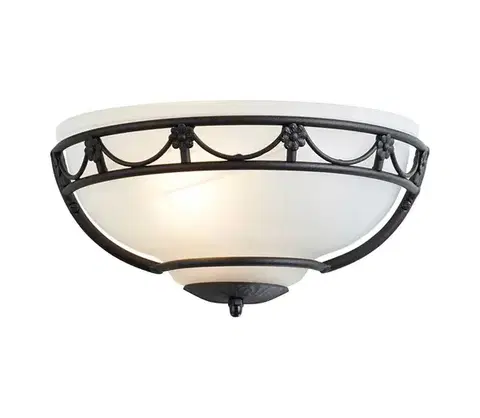 Svietidlá Elstead CB-WU-BLACK - Nástenné svietidlo CARISBROOKE 1xE27/60W/230V CB-WU-BLACK