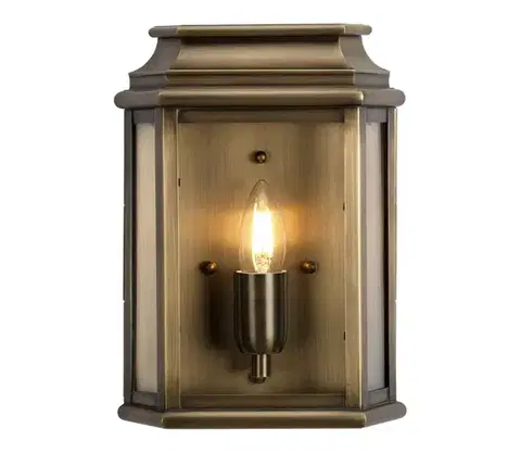 Svietidlá Elstead - Vonkajšie nástenné svietidlo ST MARTINS 1xE27/100W/230V IP44 bronz ST-MARTINS-BR