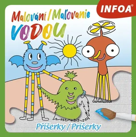 Nalepovačky, vystrihovačky, skladačky Malování / Maľovanie vodou – Příšerky
