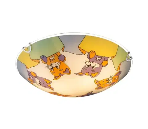 Svietidlá Globo 40606 - Detské stropné svietidlo KIDDY 2xE27ILLU/60W/230V 40606