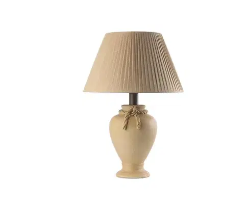 Lampy ONLI - Stolná lampa TRECCIA 1xE27/22W/230V 65 cm béžová 236/LG