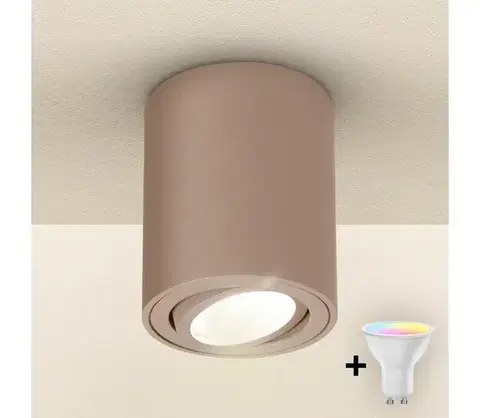 Svietidlá BRILAGI - LED RGBW stmievateľné bodové svietidlo MIA 1xGU10/4,8W/230V 100x80 mm béžové BG2281+AI2382