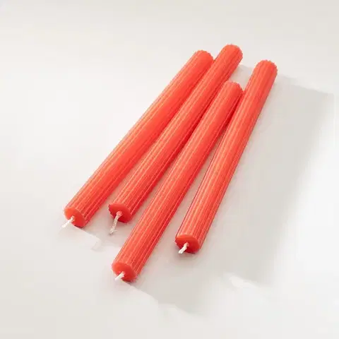 Vianočné dekorácie Sada knôtových sviečok Classic Red 2x25 cm