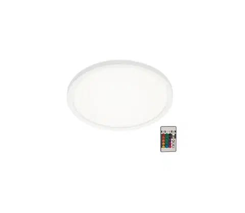 Svietidlá Briloner 7092-416 - LED RGBW Stmievateľné stropné svietidlo SLIM LED/15W/230V + DO 7092-416