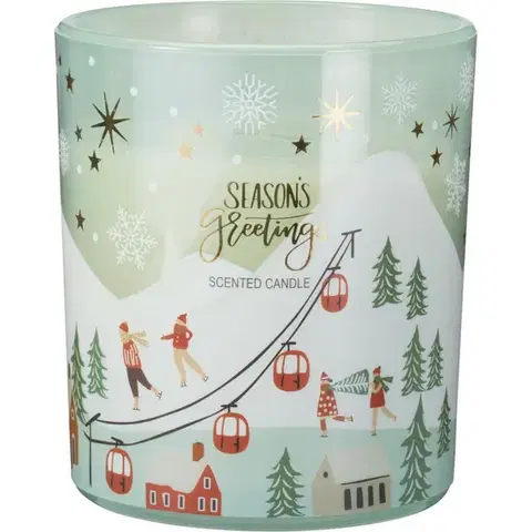 Vianočné dekorácie Vonná sviečka Winter Fun, vôňa Grib Forest, 270 g