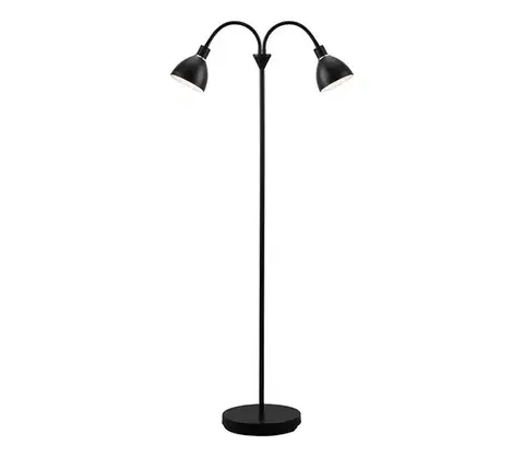 Lampy Nordlux - Stojacia lampa RAY 2xE14/25W/230V čierna 63224003
