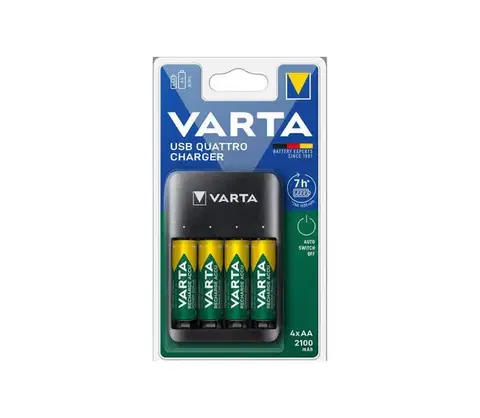 Predlžovacie káble Varta 57652101451 - Nabíjačka batérií 4xAA/AAA 2100mAh 5V 57652101451
