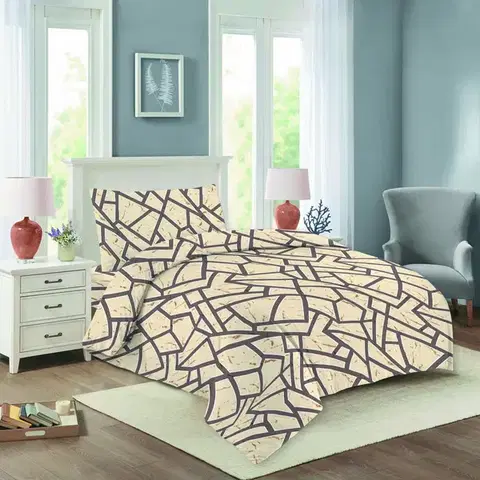 Obliečky Obliečky bavlnené Wall 200x140cm+90x70cm TiaHome