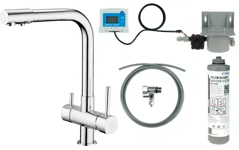 Kúpeľňové batérie DEANTE - Batéria kuchynská chróm, so sadou na filtráciu vody; BCHF065M
