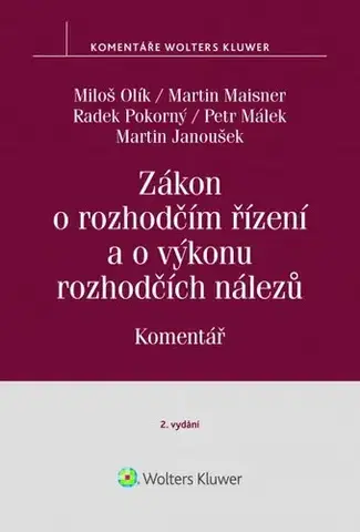 Občianske právo Zákon o rozhodčím řízení a o výkonu rozhodčích nálezů - 2. vyd., komentář - Kolektív autorov