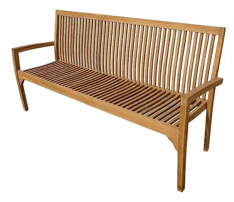 Záhradné lavice Záhradná lavica pevná RIVIERA 180 cm (teak)