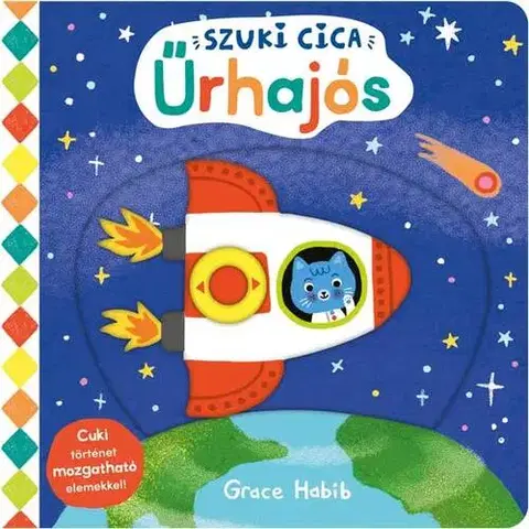 Leporelá, krabičky, puzzle knihy Szuki cica - Űrhajós - Grace Habib,Orsolya Fenyvesi
