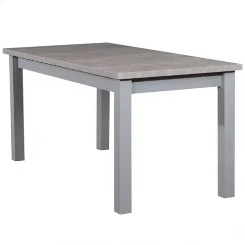 Jedálenské stoly Rozkladací stôl ST28 120/160x80cm betón DD