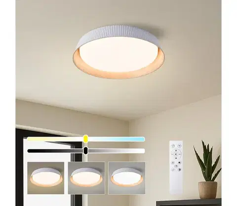 Svietidlá BRILAGI - stmievateľné stropné svietidlo ORINO LED/54W/230V 3000-6000K biela pr. 43 cm + diaľkové ovládanie BRI852