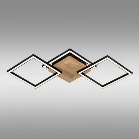 Moderné lampy do obývačky Stropné svietidlo  Alma 3K WOOD AC-AL3KWOL 20W PL3