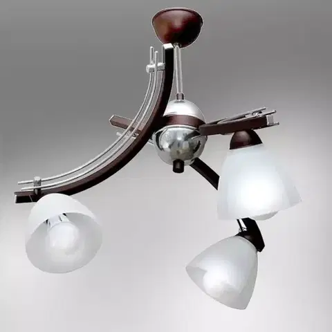 Lampy do obývačky Luster Rubik 2598 Hnedá LW3