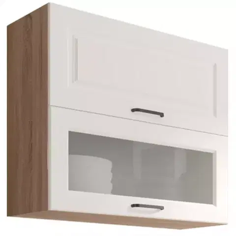 Kuchynské skrinky visiace Kuchynská skrinka Smart  41g Sonoma/Biely Mat