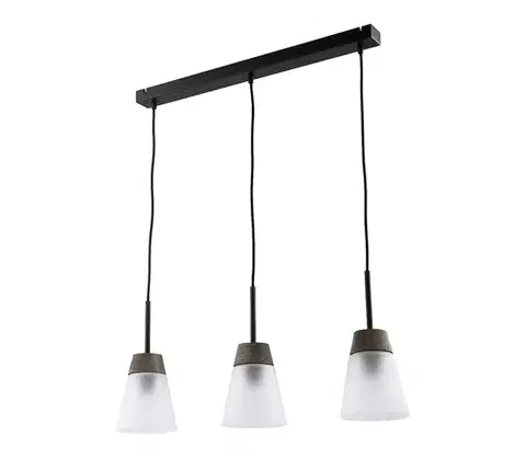 Svietidlá Jupiter 1683 - Luster na lanku DOMINO 3xE27/60W/230V biela 1683