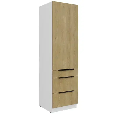 Kuchynské skrinky stojace Kuchynská skrinka Cremona Wh 60dks-210 1f 3s