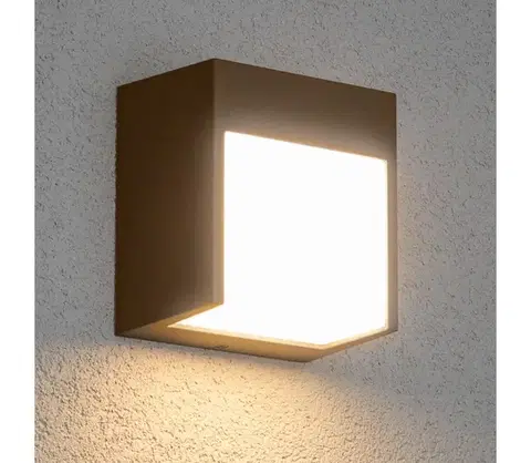 LED osvetlenie BRILAGI - vonkajšie LED nástenné svietidlo TERNI LED/12W/230V hnedá IP44 WO-HR60421-OEM-RUST