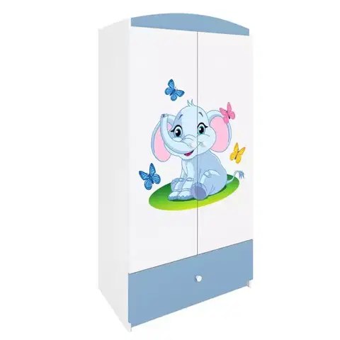 Skrine do izieb Skriňa Babydreams Modrá – Slon