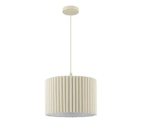 Svietidlá Brilliant - Závesné svietidlo na lane VELIN 1xE27/20W/230V pr. 35 cm krémové 51470/09
