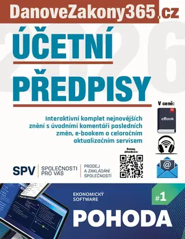 Dane, účtovníctvo Účetní předpisy 2026 - Alice Hanáková,Jaroslav Černý