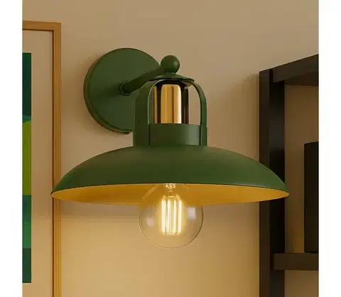 Svietidlá BRILAGI - LED Nástenné svietidlo FLAMENGO 1xE27/60W/230V zelená BG72377
