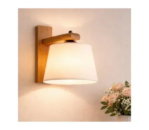 Svietidlá  Nástenné svietidlo AIDA 1xE27/60W/230V dub KM 1.98/DĄB RUSTIK