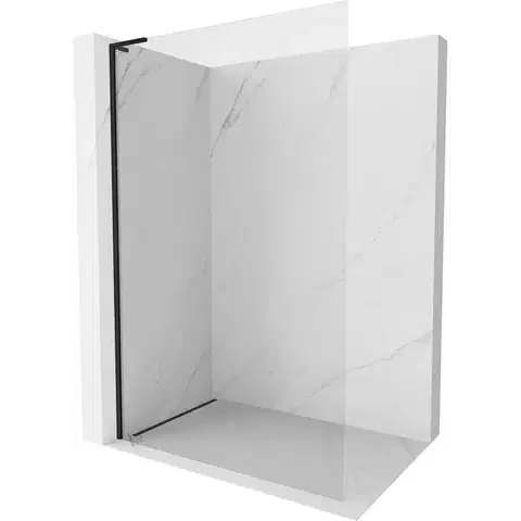 Sprchové dvere MEXEN/S - Kyoto-X L Sprchová zástena WALK-IN 60 x 200, transparent 10 mm, čierna 800-060-107-70-00-X