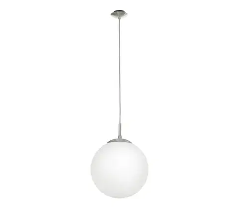 Svietidlá EGLO 85262 - Luster na lanku RONDO 1xE27/60W/230V pr. 25 cm biela 85262