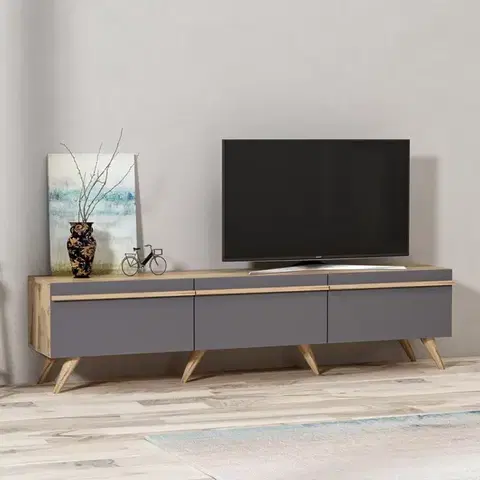 TV stolíky TV stolík Amsterdam - Anthracite
