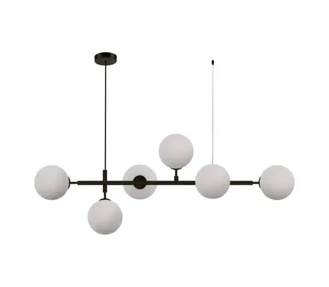 Svietidlá Light Prestige Luster na lanku ALISA 6xE14/40W/230V čierny LP-005/6P BK/WH