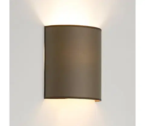 Svietidlá BRILAGI - Nástenné svietidlo SEMI 1xE27/15W/230V pr. 20 cm hnedá 608954