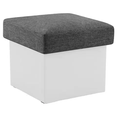 Taburetky NABBI T3 taburetka sivá (Sawana 05) / biela (Soft 17)
